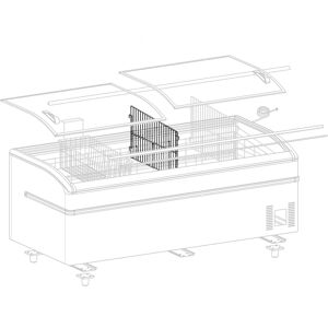 GGM GASTRO - Cloison pour îlots de réfrigération et de congélation
