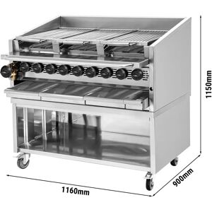 GGM GASTRO - Gril haute performance - style américain - 3 grilles