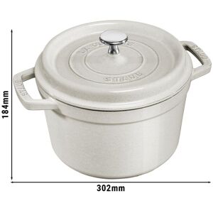 GGM Gastro - STAUB LA COCOTTE - Cocotte - Ø 240mm - Fonte - Truffe blanche Blanc