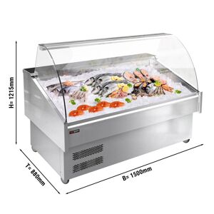 GGM Gastro - Comptoir a poissons - 1500mm - avec eclairage LED