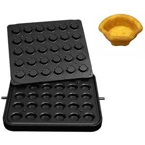 GGM Gastro - Plaques pour machine a tartelettes TMPIC - Forme tartelette : Coquille - 50x45mm Noir