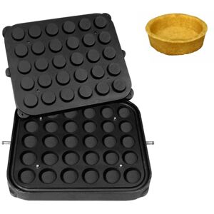 GGM Gastro - Plaques pour machine a tartelettes TMPIC - Forme tartelette : Rond - Ø 50mm Noir