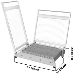 GGM Gastro - Coupeuse de pralines - double - sans cadre de coupe Argent