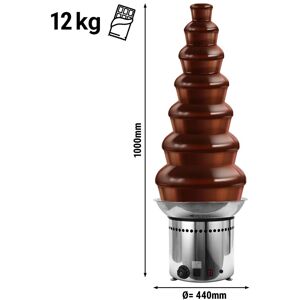 GGM Gastro - Fontaine a chocolat - 7 etages - Hauteur : 100 cm