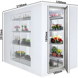 GGM GASTRO - Chambre froide - 1200x2100mm - 3,7m³ - avec 3 côtés vitrés