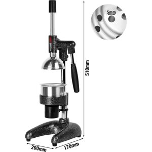 GGM GASTRO - Presse-agrumes manuel - avec bac de récupération des gouttes Noir