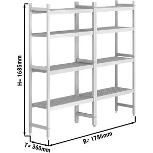 GGM GASTRO - Kit d'étagères aluminium (anodisé) - profondeur: 360 mm