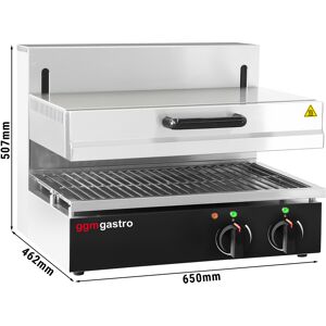 GGM GASTRO - Four électrique Pita/ Salamandre SPECIAL - 4,6 kW - 380 Volt - corps de chauffe réglable en hauteur