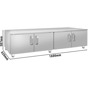 GGM GASTRO - Soubassement en acier inoxydable - 1600mm - 4 portes