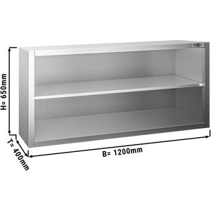 GGM GASTRO - Armoire murale inox PREMIUM - 1200x400mm - sans porte coulissante - hauteur 650mm