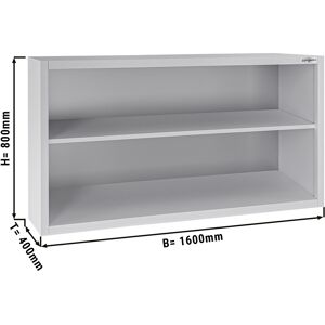 GGM GASTRO - Armoire murale en inox ECO - 1600x400mm - sans porte coulissante hauteur 800mm