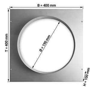 GGM GASTRO - Platine virole - Ø190 mm'