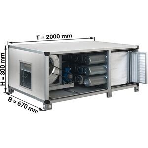 GGM GASTRO - Système de purification de l'air d'échappement 3500 m³ - avec pré, poche et filtre à charbon actif