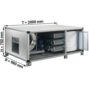 GGM GASTRO - Système de purification de l'air d'échappement 5400 m³ - avec filtre pré, à poche et à charbon actif Purificateur d'air Air extrait Ventilateur