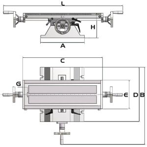 Mesa coordenadas KT180 - Optimum