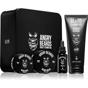 Angry Beards Saloon Set ensemble pour la barbe pour homme pcs