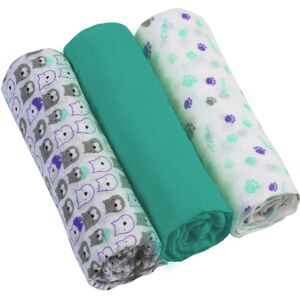 BabyOno Diaper Super Soft couches en tissu Mint 70 × 70 cm 3 pcs