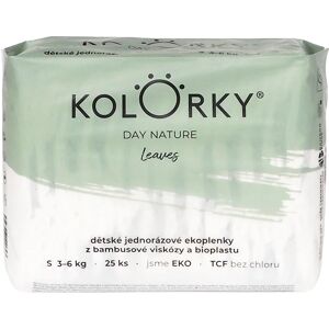 Kolorky Day Nature Bambus Leaves couches ÉCO à usage unique taille S 3-6 Kg 25 pcs