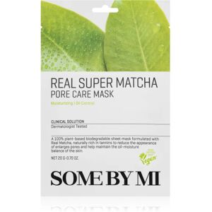 Some By Mi Daily Solution Super Matcha Pore Care masque de soin en tissu pour resserrer les pores et pour un look mat 20 g