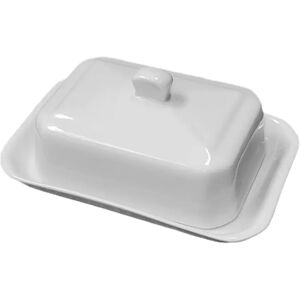 Beurrier rectangle bouton 250 g Porcelaine Girard [Gris metallise]