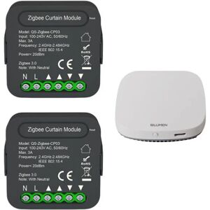 Module Interrupteur pour Volet Roulant Zigbee (2 pièces) + passerelle Zigbee - SILAMP