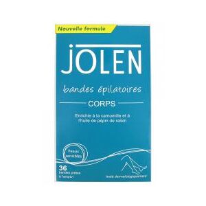 Jolen Bandes Epilatoires Corps 36 Bandes - Boîte 36 bandes