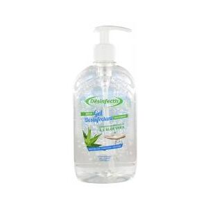 Désinfectis Gel Désinfectant Sans Rinçage à l'Aloe Vera 500 ml - Flacon-Pompe 500 ml