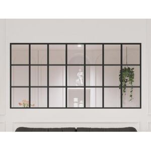 Vente-unique Verrière style orangerie en aluminium thermolaqué - 210 x 105 cm - Noir - ORANSA