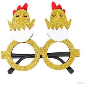 Lunettes de vacances de pâques, fournitures de fête, accessoires Photo, poussin rouge - Publicité