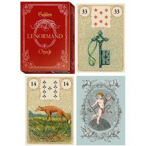 [A1010] - Jeu de cartes d inspiration  Golden Lenormand  (oracles) - 13. 5x10x3 cm