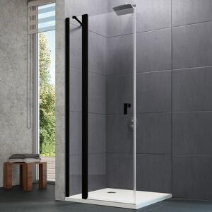 HÜPPE Design pure Porte pivotante avec éléments fixes, 8P0715123322, 8P0715