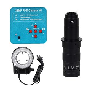 XuuSHA Accessoires de Microscope numérique Portable Caméra de Microscope vidéo Industrielle Industrielle 13 0X c / 180x Ensemble de lentilles Accessoires de Microscope (Color : Set1) - Publicité