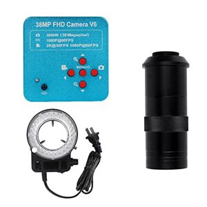 XuuSHA Accessoires de Microscope numérique Portable Caméra de Microscope vidéo Industrielle Industrielle 13 0X c / 180x Ensemble de lentilles Accessoires de Microscope (Color : Set2) - Publicité
