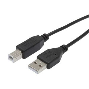 Cordon imprimante USB-A vers USB-B Mâle/Mâle USB2.0 PC/Mac 1,80m 570300 - Lot de 10