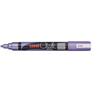Uni-ball Marqueur craie Chalk marker PWE5M violet métallique - Lot de 5 Vert