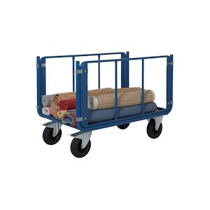 Provost Chariot manutention 2 ridelles tubulaires charge 500kg - 70 x 120 x 100cm