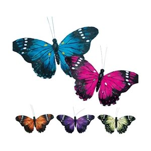 MONDO DECO Deco Papillon Plume Geant Plume Les Papillons Coloris Aléatoires Hauteur : 11,5 cm L. 20 cm x 240 Mondo Déco