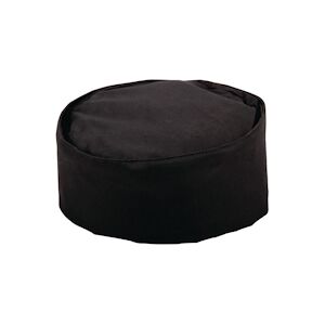 Gastronoble Whites Skull Cap toque de cuisinier noir L