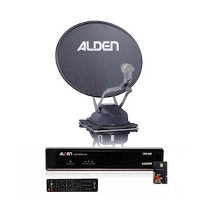 Alden Onelight Evo Platinium Parabole Satellite Automatique 60cm + Récepteur Satellite Satmatic Hd Tntsat Usage Non Intensif Alden