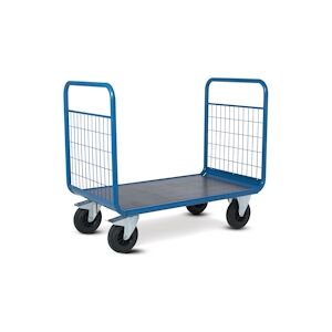 Provost Chariot manutention avec 2 dossiers grillagés charge 500kg - 70 x 120 x 100cm