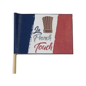 MONDO DECO Drapeau French Touch Marron Les Classiques Multicolores Hauteur : 15 cm x 500 Mondo Déco