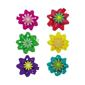 MONDO DECO Broches Fleurs Ruban Polypropylène Les Broches Et Pinces Coloris Aléatoires Diamètre : 10,5 cm x 192 Mondo Déco