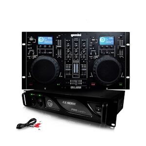 GEMINI CDM4000 Lecteur Combo Professionnel CD/USB + Ampli AX-2000 MyDj