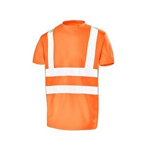 Tee Cepovett - Tee-shirt manches courtes Fluo Base 2 Orange Taille XLXL