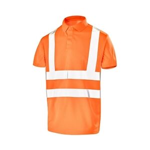 Cepovett - Polo manches courtes Fluo Base 2 Orange Taille XLXL