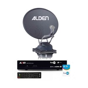 Alden Onelight Evo Platinium Parabole Satellite Automatique 60cm + Récepteur Satellite Satmatic Hd Fransat Usage Non Intensif Alden