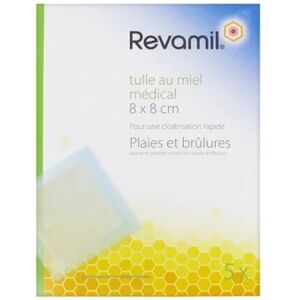 Revamil Prevamil Tela Médica Miel 8x8cm 5unts