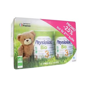 Physiolac Lait Bio 3 2X800g