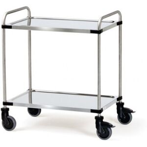 Fetra chariot inox 2 plateaux   dim. utile lxl 1000 x 600 mm