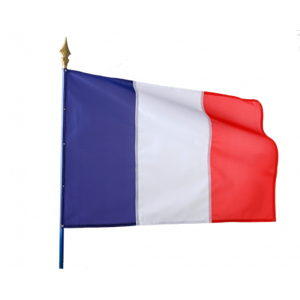 Axess Industries drapeau français sur hampe   dim. drapeau lxl 90 x 60 cm   modèle maille...